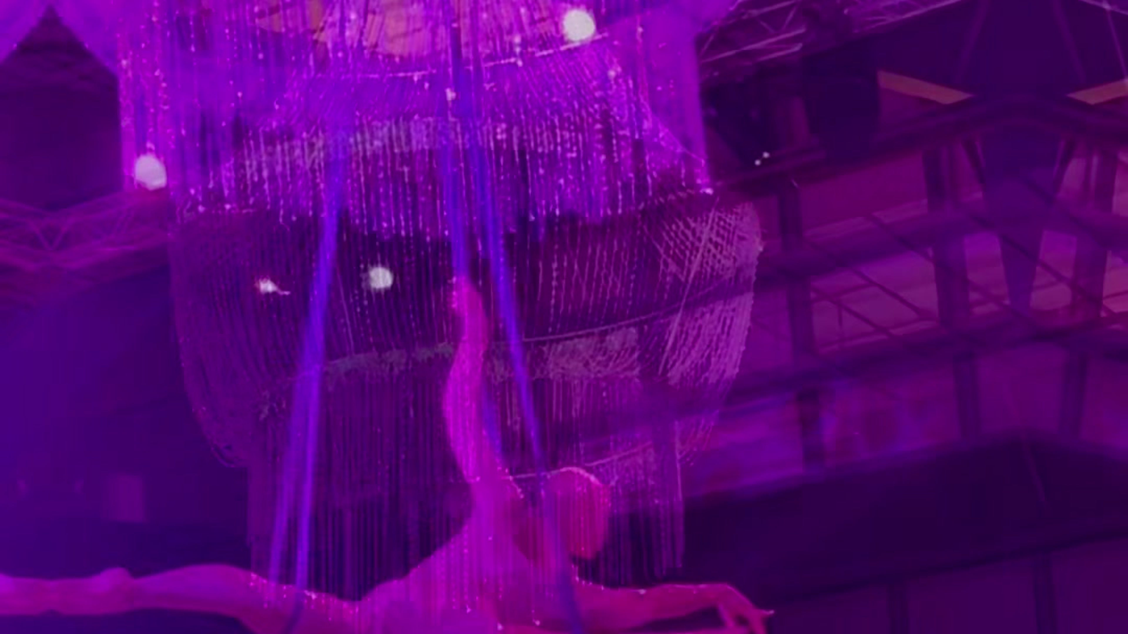 Champagne Chandelier Aerialist